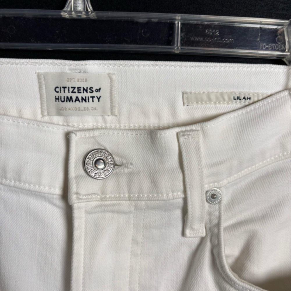Citizens Of Humanity Lilah White Jeans Size 24x29 Slim Bootcut flared - Picture 8 of 13